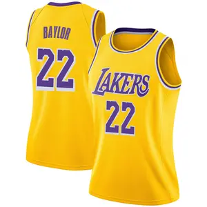 Los Angeles Lakers Swingman Gold Elgin Baylor 2018/19 Jersey - Icon Edition - Women's