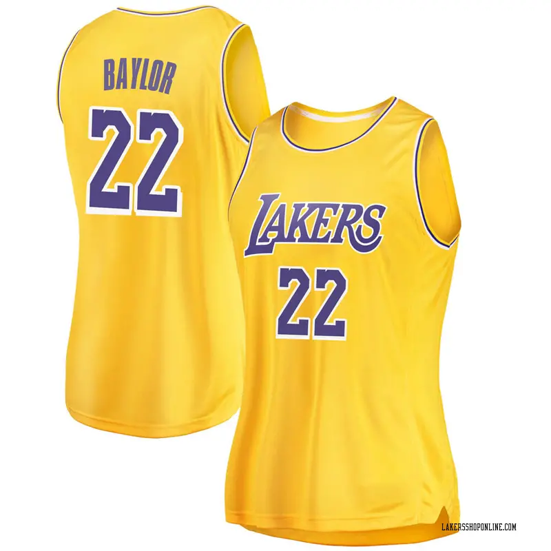 Los Angeles Lakers Swingman Gold Elgin Baylor 2018/19 Jersey - Icon Edition - Women's