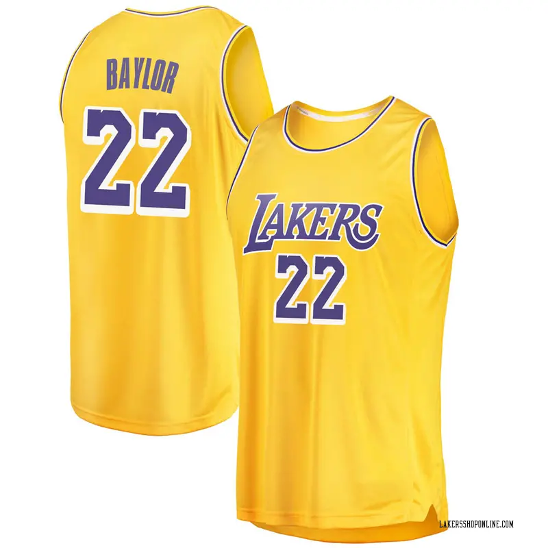 Los Angeles Lakers Swingman Gold Elgin Baylor 2018/19 Jersey - Icon Edition - Youth