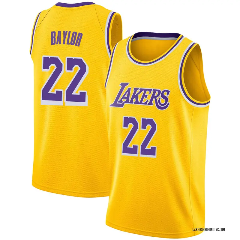 Los Angeles Lakers Swingman Gold Elgin Baylor 2018/19 Jersey - Icon Edition - Youth
