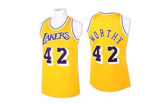Los Angeles Lakers Swingman Gold James Worthy Throwback Jersey - Men's