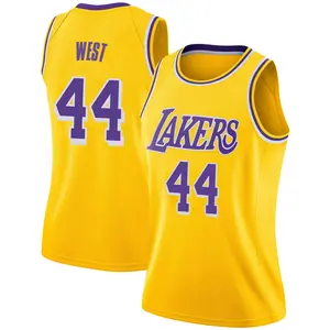 Los Angeles Lakers Swingman Gold Jerry West 2018/19 Jersey - Icon Edition - Women's