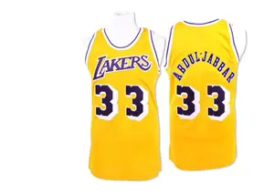 Los Angeles Lakers Swingman Gold Kareem Abdul-Jabbar Throwback Jersey - Men's