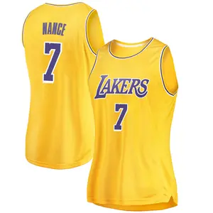 Los Angeles Lakers Swingman Gold Larry Nance 2018/19 Jersey - Icon Edition - Women's