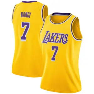 Los Angeles Lakers Swingman Gold Larry Nance 2018/19 Jersey - Icon Edition - Women's