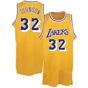Los Angeles Lakers Swingman Gold Magic Johnson Throwback Jersey - Youth