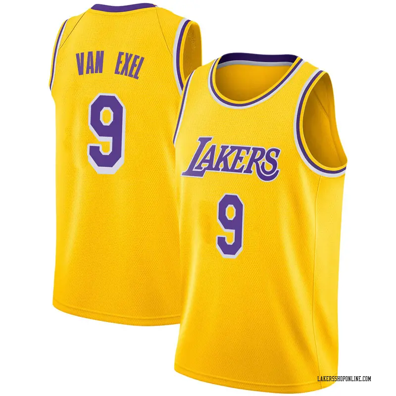 Los Angeles Lakers Swingman Gold Nick Van Exel 2018/19 Jersey - Icon Edition - Men's