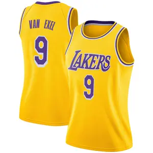 Los Angeles Lakers Swingman Gold Nick Van Exel 2018/19 Jersey - Icon Edition - Women's