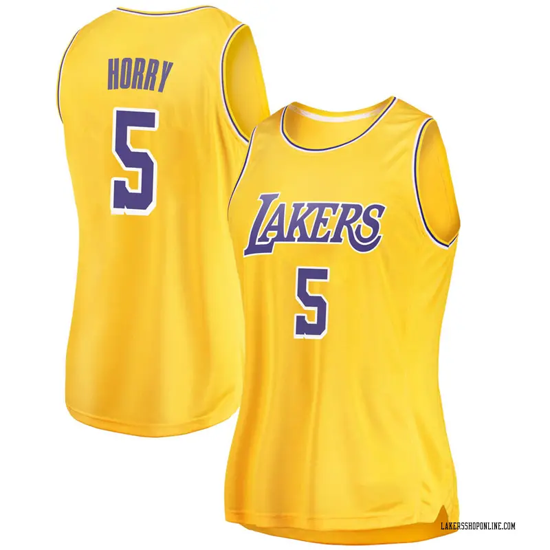 Los Angeles Lakers Swingman Gold Robert Horry 2018/19 Jersey - Icon Edition - Women's