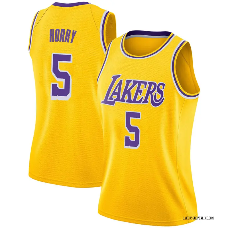Los Angeles Lakers Swingman Gold Robert Horry 2018/19 Jersey - Icon Edition - Women's