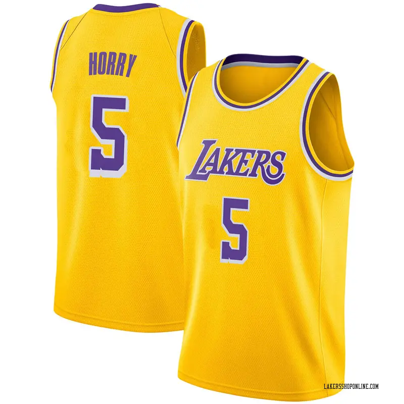 Los Angeles Lakers Swingman Gold Robert Horry 2018/19 Jersey - Icon Edition - Youth