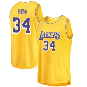 Los Angeles Lakers Swingman Gold Shaquille O'Neal 2018/19 Jersey - Icon Edition - Men's