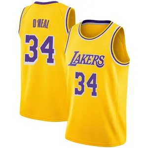Los Angeles Lakers Swingman Gold Shaquille O'Neal 2018/19 Jersey - Icon Edition - Youth