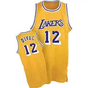 Los Angeles Lakers Swingman Gold Vlade Divac Throwback Jersey - Men's