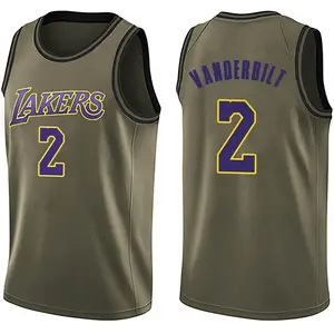 Los Angeles Lakers Swingman Green Jarred Vanderbilt Salute to Service Jersey - Youth