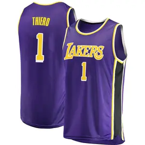 Los Angeles Lakers Swingman Purple Adou Thiero 2018/19 Jersey - Statement Edition - Men's