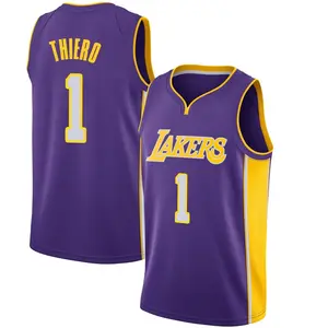 Los Angeles Lakers Swingman Purple Adou Thiero Jersey - Statement Edition - Men's