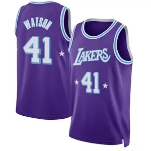 Los Angeles Lakers Swingman Purple Anton Watson 2021/22 City Edition Jersey - Men's