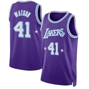 Los Angeles Lakers Swingman Purple Anton Watson 2021/22 City Edition Jersey - Youth