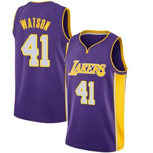 Los Angeles Lakers Swingman Purple Anton Watson Jersey - Statement Edition - Men's
