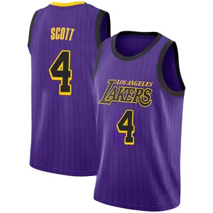 Los Angeles Lakers Swingman Purple Byron Scott 2018/19 Jersey - City Edition - Youth