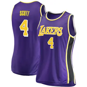 Los Angeles Lakers Swingman Purple Byron Scott 2018/19 Jersey - Statement Edition - Women's