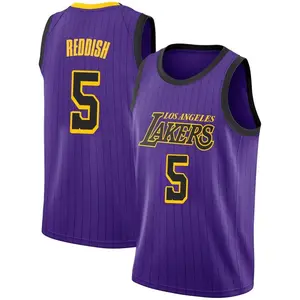 Los Angeles Lakers Swingman Purple Cam Reddish 2018/19 Jersey - City Edition - Men's