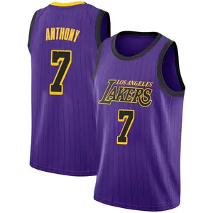 Los Angeles Lakers Swingman Purple Carmelo Anthony 2018/19 Jersey - City Edition - Youth