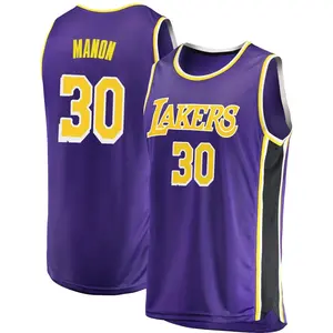 Los Angeles Lakers Swingman Purple Chris Manon 2018/19 Jersey - Statement Edition - Men's