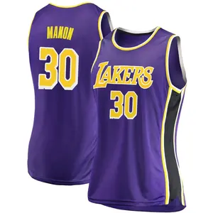 Los Angeles Lakers Swingman Purple Chris Manon 2018/19 Jersey - Statement Edition - Women's