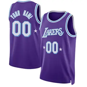 Los Angeles Lakers Swingman Purple Custom 2021/22 City Edition Jersey - Men's