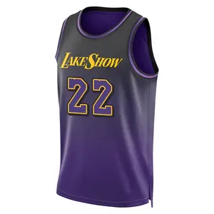Los Angeles Lakers Swingman Purple Elgin Baylor 2024/25 City Edition Jersey - Men's