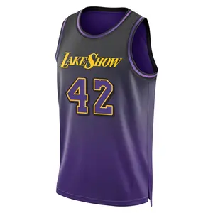 Los Angeles Lakers Swingman Purple James Worthy 2024/25 City Edition Jersey - Men's