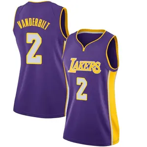 Los Angeles Lakers Swingman Purple Jarred Vanderbilt Jersey - Statement Edition - Women's