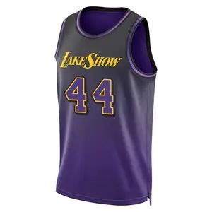 Los Angeles Lakers Swingman Purple Jerry West 2024/25 City Edition Jersey - Men's