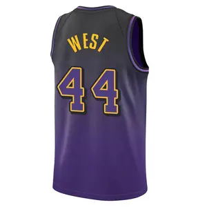 Los Angeles Lakers Swingman Purple Jerry West 2024/25 City Edition Jersey - Men's