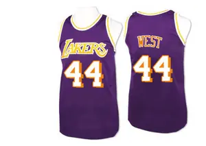 Los Angeles Lakers Swingman Purple Jerry West Throwback Jersey - Men's
