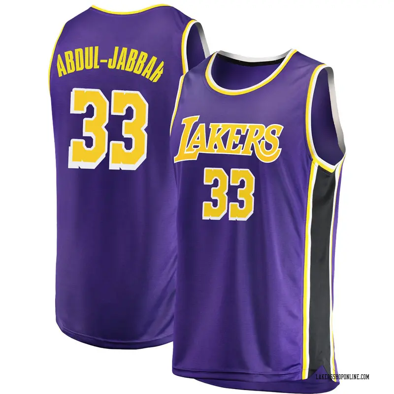 Los Angeles Lakers Swingman Purple Kareem Abdul-Jabbar 2018/19 Jersey - Statement Edition - Men's