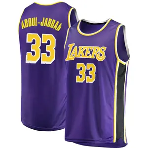 Los Angeles Lakers Swingman Purple Kareem Abdul-Jabbar 2018/19 Jersey - Statement Edition - Youth