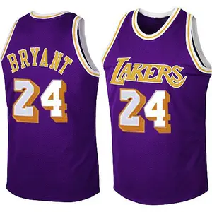 Los Angeles Lakers Swingman Purple Kobe Bryant Throwback Jersey - Men's