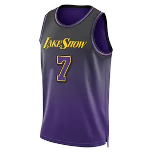 Los Angeles Lakers Swingman Purple Larry Nance 2024/25 City Edition Jersey - Men's