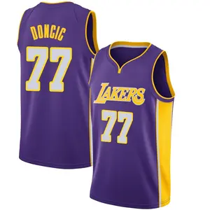 Los Angeles Lakers Swingman Purple Luka Doncic Jersey - Statement Edition - Men's