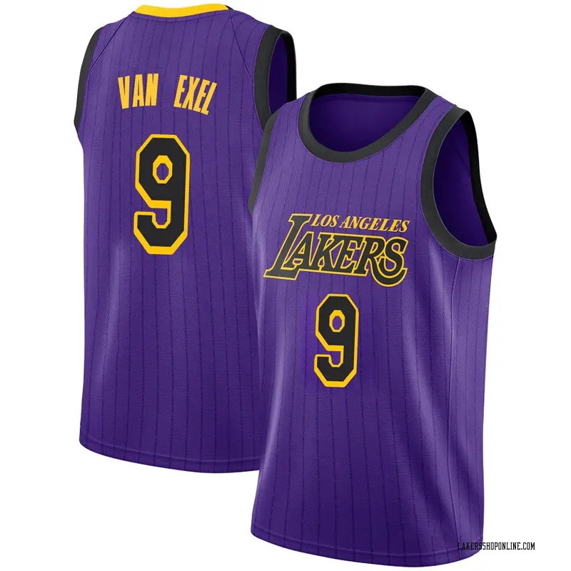 Los Angeles Lakers Swingman Purple Nick Van Exel 2018/19 Jersey - City Edition - Men's