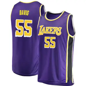 Los Angeles Lakers Swingman Purple RJ Davis 2018/19 Jersey - Statement Edition - Men's
