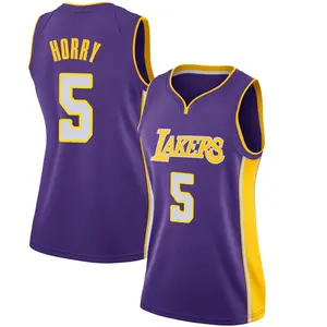 Los Angeles Lakers Swingman Purple Robert Horry Jersey - Statement Edition - Women's