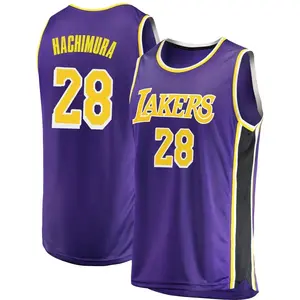 Los Angeles Lakers Swingman Purple Rui Hachimura 2018/19 Jersey - Statement Edition - Men's