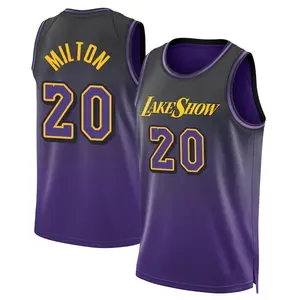 Los Angeles Lakers Swingman Purple Shake Milton 2024/25 City Edition Jersey - Youth
