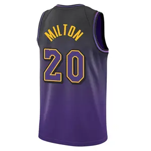 Los Angeles Lakers Swingman Purple Shake Milton 2024/25 City Edition Jersey - Youth