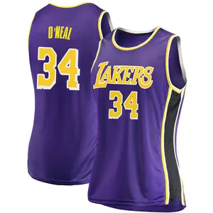 Los Angeles Lakers Swingman Purple Shaquille O'Neal 2018/19 Jersey - Statement Edition - Women's