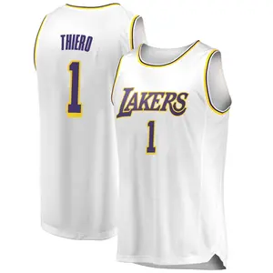 Los Angeles Lakers Swingman White Adou Thiero 2018/19 Jersey - Association Edition - Men's